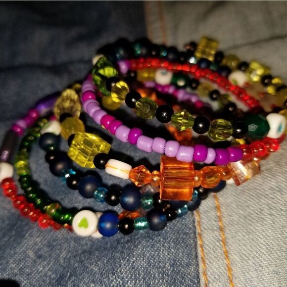 3 random style Ankle bracelets multi use - Picture 3 of 13